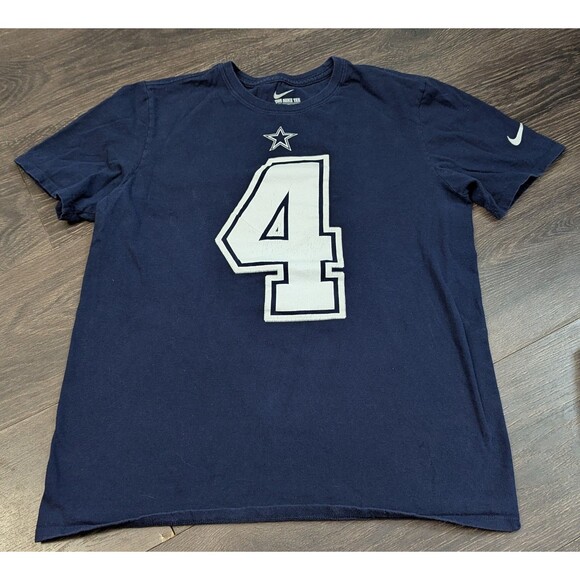 Nike Tee Dallas Cowboys Dak Prescott #4 T-Shirt Men's Medium (615m) - Picture 1 of 3